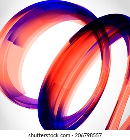 abstract 3d tech spiral circle tornado vector background