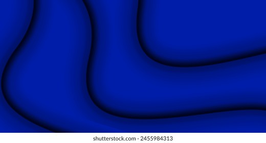 Abstract 3d technology banner with smooth lines and gradient. Modern vector wallpaper. Futuristic graphic design for background decoration.