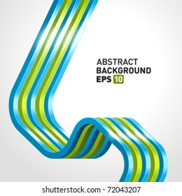 Abstract 3d technology colorful lines vector background. Eps 10