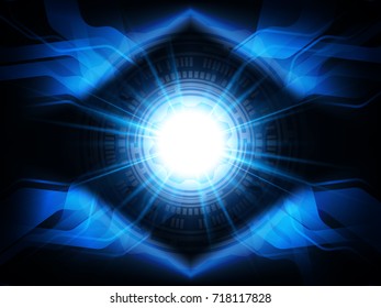 Abstract 3D technology concept background. Vector illustration