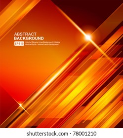 Abstract 3d technology lines with light vector backgound. Eps 10.