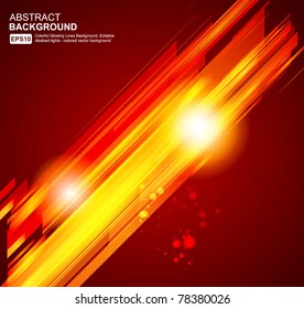 Abstract 3d technology lines with light vector backgound. Eps 10.