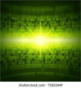 Abstract 3d technology space vector backgound. Eps 10.