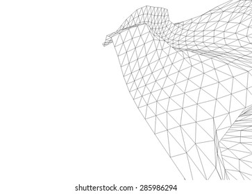 abstract 3d terrain geometry background