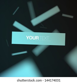 Abstract 3D text banner design vector Eps 10 vector illustration