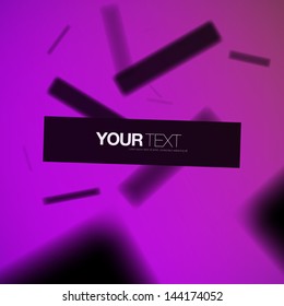 Abstract 3D text banner design vector Eps 10 vector illustration