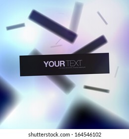 Abstract 3D text box banner design  Eps 10 vector illustration 