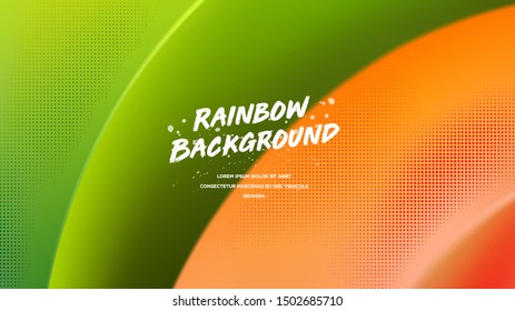 Abstract 3d trendy colorful structure widescreen background template vector