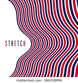 Resumen de líneas modernas de moda 3D en el fondo del vector de perspectiva, diseño dimensional elemento fresco, diseño de estilo funky para anuncios afiches y cubiertas, abstracción perfecta.