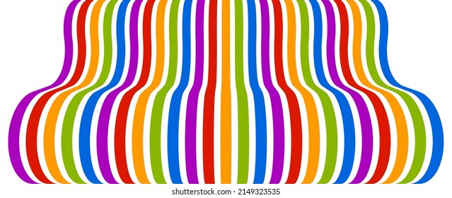 Abstract 3D trendy modern lines in perspective vector background, dimensional design cool element, funky style layout for ads posters banners and covers, perfect abstraction.