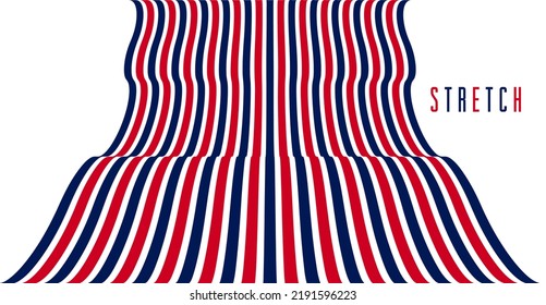 Abstract 3D trendy modern lines in perspective vector background, dimensional design cool element, funky style layout for ads posters banners and covers, perfect abstraction.