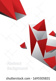 abstract 3D triangle cover concept