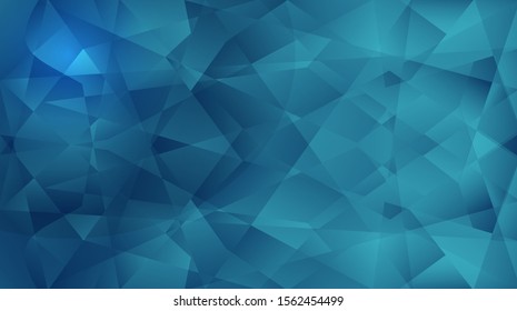 abstract 3d triangle polygonal background with a bright blue theme