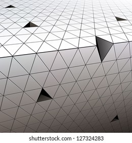 Abstract 3d triangles pattern space design vector