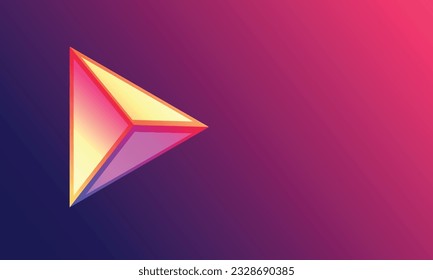 Abstract 3d tringle background .