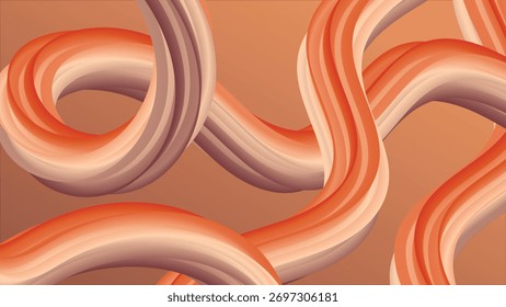 abstrato 3d torcido áspero textura marrom linhas fundo