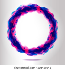abstract 3d  ultraviolet circle ring background