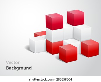 Abstract 3d vector background