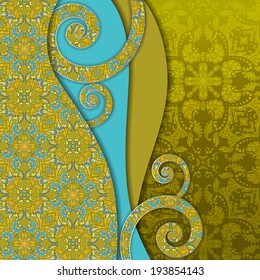 Abstract 3D vector background. Eps-10.