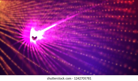 Abstract 3d vector background. space flashes, tunnel and whirlwinds.