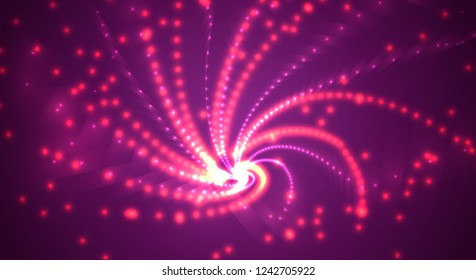 Abstract 3d vector background. space flashes, tunnel and whirlwinds.