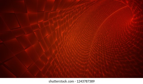 Abstract 3d vector background. space flashes, tunnel and whirlwinds.