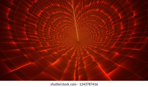 Abstract 3d vector background. space flashes, tunnel and whirlwinds.