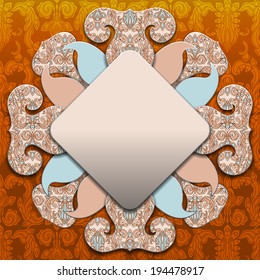 Abstract 3D vector design. Eps-10.