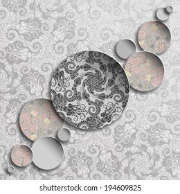 Abstract 3D vector design. Eps-10.