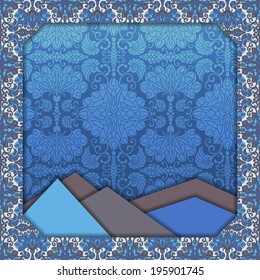 Abstract 3D vector design. Eps-10.