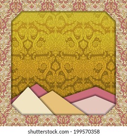 Abstract 3D vector design. Eps-10.