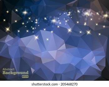 Abstract 3D vector geometric  blue background Vector EPS 10 illustration.