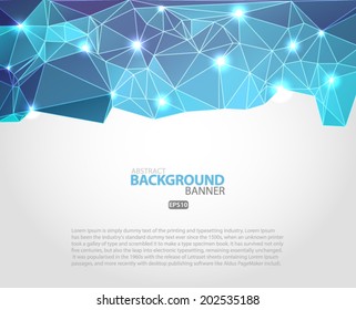 Abstract 3D vector geometric colorful background Vector EPS 10 illustration.