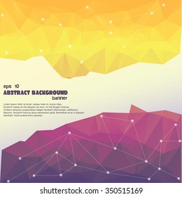 Abstract 3D vector geometric colorful background. Vector EPS 10 illustration with polygonal background