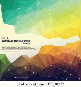Abstract 3D vector geometric colorful background Vector EPS 10 illustration