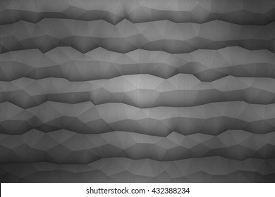 Abstract 3d vector geometrical polygonal structure gray background for design, business, print, web, ui and other