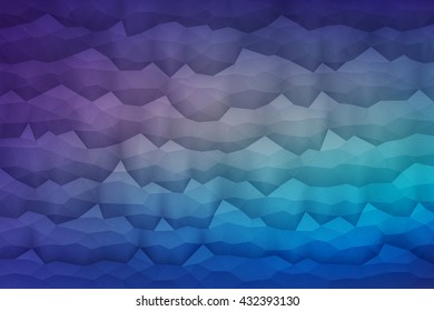 Abstract 3d vector geometrical polygonal waveform structure bright background for design, business, print, web, ui and other