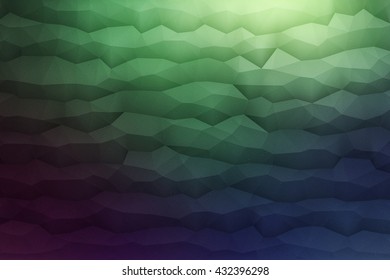 Abstract 3d vector geometrical polygonal structure dark background for design, business, print, web, ui and other