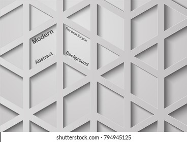 Abstract 3D vector graphic with copy space.