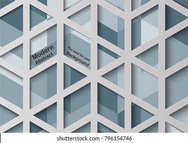 Abstract 3D vector graphic with copy space.