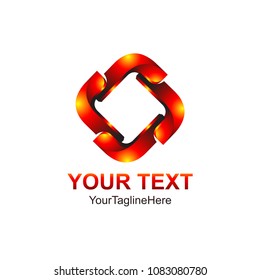 Abstract 3d vector icon such logos template element. Vector Illustration