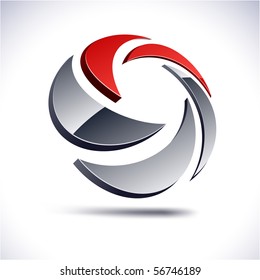 Abstract 3d vector icon such logos.