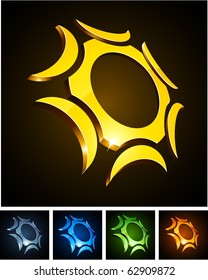 Abstract 3d vector icon such logos.