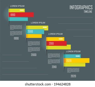 Abstrakte 3D-Vektorillustration-Illustration Infografik. Kann für Workflow-Layout, Diagramm, Zahlenoptionen, Web-Design verwendet werden. 