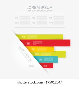 Abstract 3D vector illustration Infographic. Can be used for workflow layout, diagram, number options, web design. 