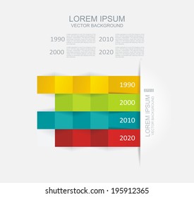 Abstract 3D vector illustration Infographic. Can be used for workflow layout, diagram, number options, web design. 