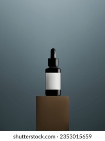 Abstract 3D Vector minimal scene for mockup product display. Cosmetic product background for sale event concept. Stage showcase on blue display studio background. Vector EPS10