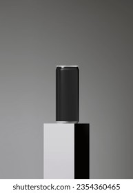 Abstract 3D Vector minimal scene for mockup product display. Food and beverage product background for sale event concept. Stage showcase on grey display studio background. Vector EPS10