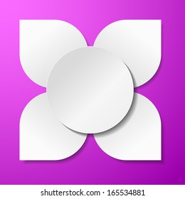 Abstract 3D vector paper background