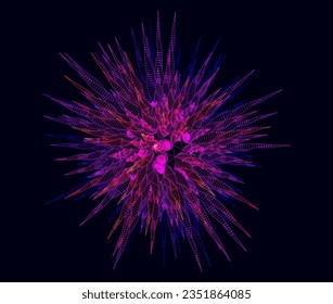 Abstract 3D Vector Sphere Wireframe Design. Abstract Round Shape Form. Digital Orb. Vector Illustration.